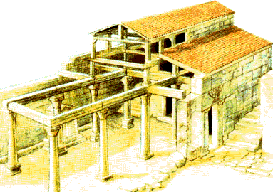 PLANTA DE UNA SINAGOGA DE LA ÉPOCA