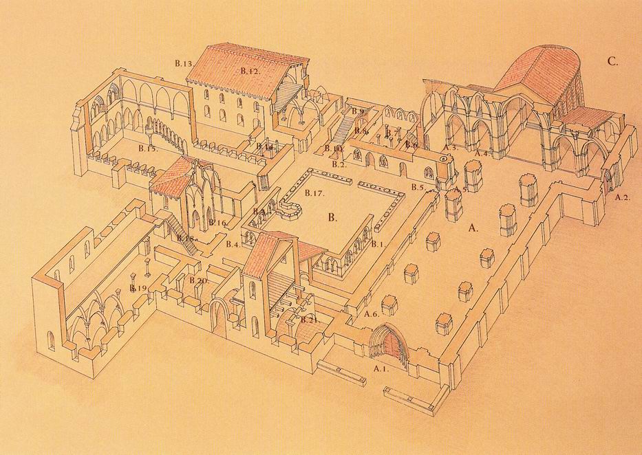 alzado de un monasterio
